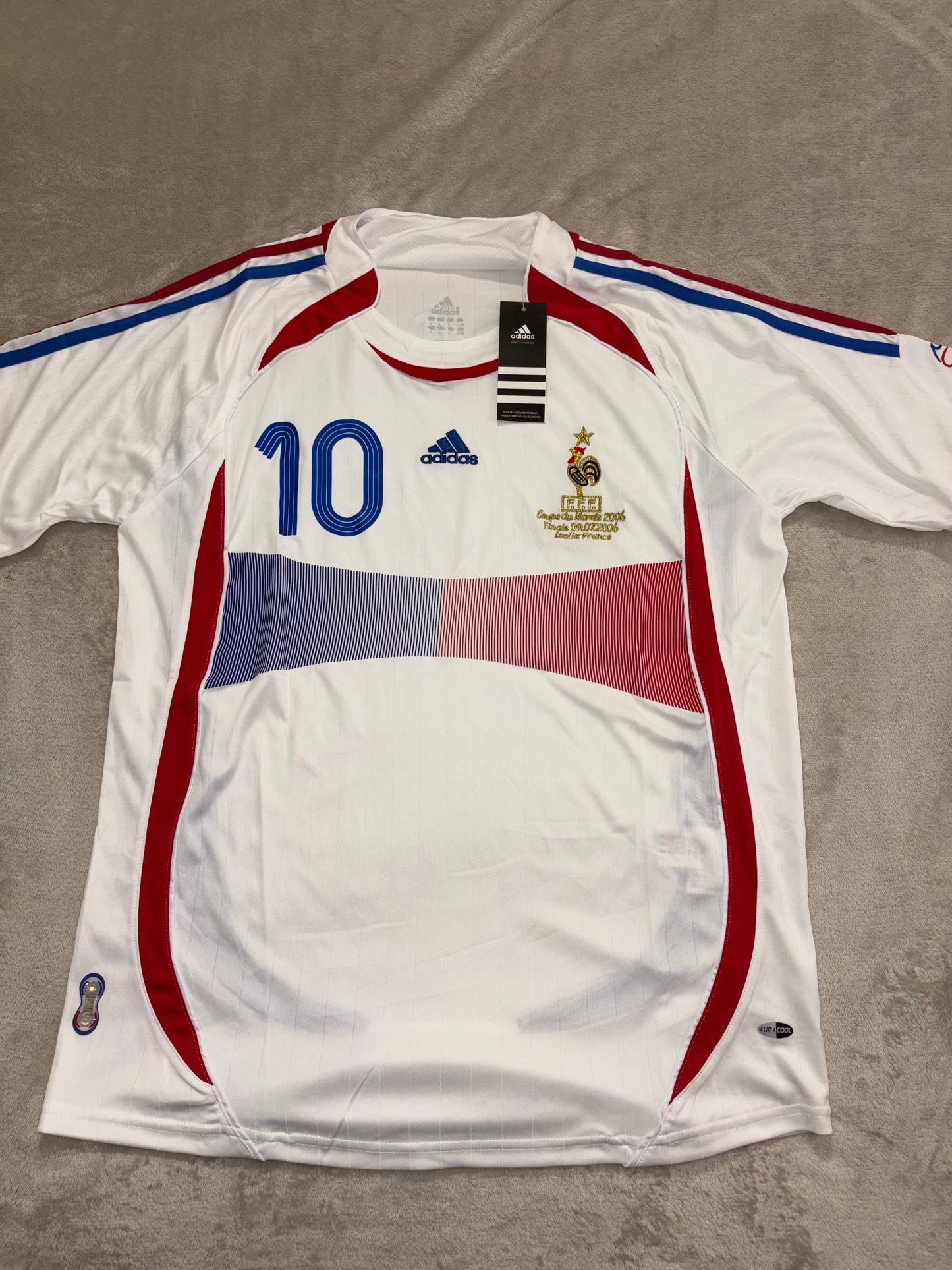 France Maillot Extérieur Coupe du Monde 2006 Zidane