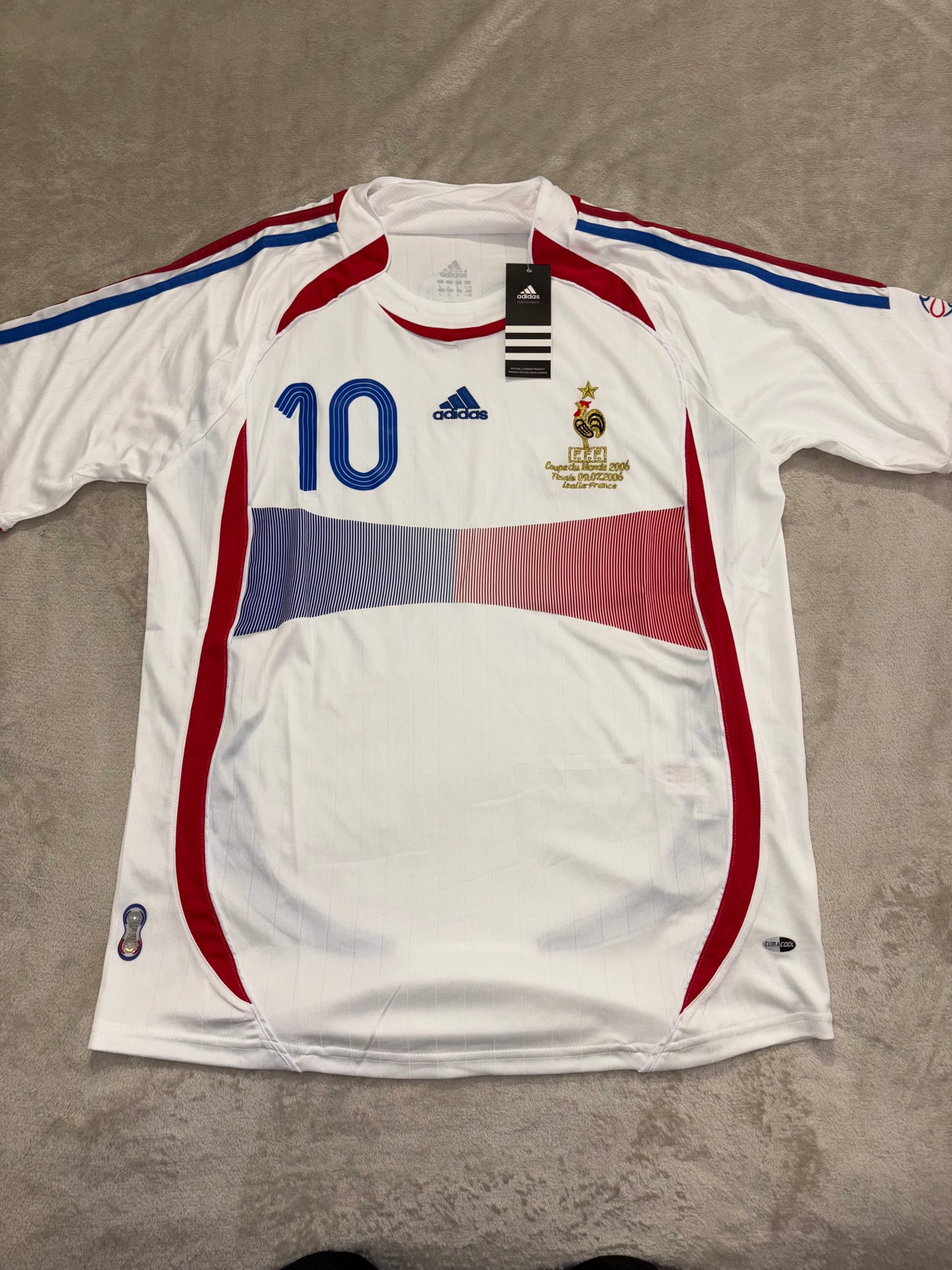 France Maillot Extérieur Coupe du Monde 2006 Zidane